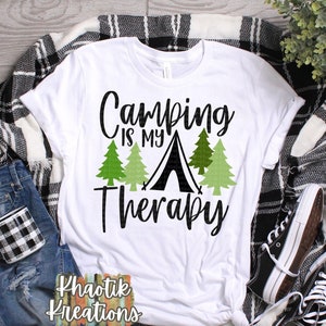 Camping es mi terapia Svg, Camping Svg, Funny Camping Svg, Travel Svg, Vacation Cut Files, Camping Svg Designs, Cricut Cut Files, Silhouette