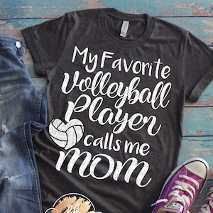 Meu jogador de vôlei favorito me chama de mãe Svg Voleibol Svg Voleibol Mãe Svg Arquivos de corte de vôlei Arquivos de corte de vôlei Svg Cricut