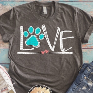 Hond liefde Svg hond Svg hond moeder Svg hondenleven Svg hondenliefhebber Svg hond Paw Svg Svg ontwerpen hond gesneden bestanden Cricut Cut bestanden silhouet snijden bestanden