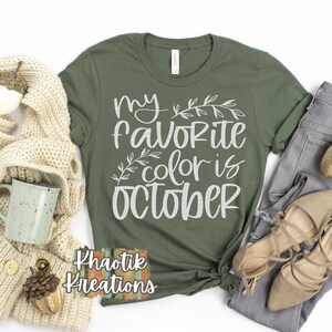 Meine Lieblingsfarbe ist Oktober Svg, Herbst Svg, Herbst Svg, Herbst Zitat, Herbst Sprüche, Herbst Svg Designs, Herbst geschnitten Dateien, Cricut Herbst Designs