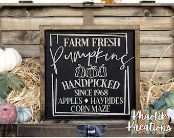 Farm Fresh Pumpkins Svg, Pumpkins Svg, Pumpkin Patch Svg, Fall Sign, Fall Svg, Pumpkin Sign, Fall Svg Designs, Fall Cut Files, Cricut Files