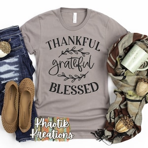 Thankful Grateful Blessed Svg, Fall Svg, Thanksgiving Svg, Blessed Svg, Fall Svg Design, Thanksgiving Svg Design, Thanksgiving Cricut Design