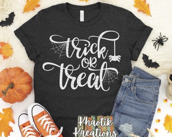 Truco o tratar Svg, Halloween Svg, Spider Web Svg, Spider Svg, Halloween Cut File, Halloween Svg Design, Cricut Cut File, Silhouette Files