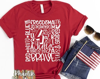 4th of July Svg, 4th of July Subway Art, 4th of July Typography Svg, Independence Day Svg, USA Svg, America Svg, 4th of July Svg Designs