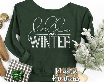 Winter Svg Hello Winter Svg Winter Quote Svg Winter Sayings Christmas Svg Winter Svg Designs Winter Cut Files Cricut Cut Files Silhouette