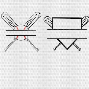 Baseball Monogram Svg Baseball Svg Baseball Home Plate Svg Baseball Bats Svg Baseball Svg Designs Baseball Cut Files Cricut Cut Files