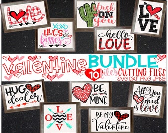 Valentine Bundle Valentines Svg Valentine's Day Svg Bundle Svg Valentines Svg Designs ValentineS Cut Files Cricut Cut Files Silhouette Files