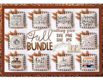Fall Svg Bundle, Fall Svg, Pumpkins Hayrides Bonfires, Autumn Svg, Hello Fall Svg, Leaves, Fall Svg Designs, Fall Cut Files, Cricut Cut File