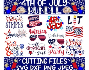 4th of July Bundle Svg 4th of July Svg Independence Day Svg USA Svg America Svg 4th of July Svg Designs 4th of July Cut Files Cricut Files