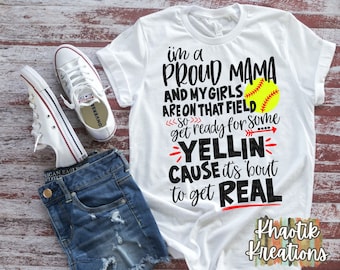 Proud Softball Mama Svg, Softball Svg, Softball Mom Svg, Softball Life Svg, Softball Svg Designs, Softball Cut Files, Softball Cricut Design