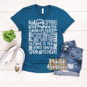 Spring Svg, Spring Typography, Spring Subway Art Svg, Hello Spring Svg, Spring Svg Design, Spring Cut File, Spring Cricut Design, Silhouette