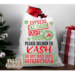 Santa Sack Svg Christmas Svg Santa Toy Bag Svg Santa Present Bag Svg Santa Toy Bag Svg Express Delivery Svg Dxf Png Jpeg