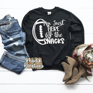 I&#39;m Just Here for the Snacks Svg, Football Svg, Super Bowl Svg, Funny Football Svg, Football Svg Design, Football Cut File, Cricut Cut Files
