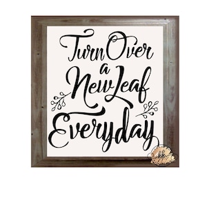 Herfst Svg Turn Over een Nieuw Blad Elke dag Svg Herfst Quote Svg Thanksgiving Svg Inspirerende Svg Svg Ontwerpen Svg Cut Files Dxf Png Jpeg