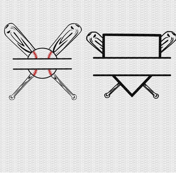 Download Baseball Bat And Home Plate Svg