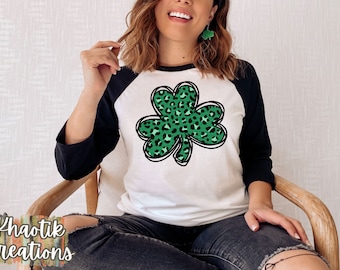 Leopard Shamrock Svg, St Patricks Day Svg, Cuttable Leopard Svg, Clover Svg, Shamrock Svg, Leopard Shamrock, Lucky Svg, Clover Svg Designs