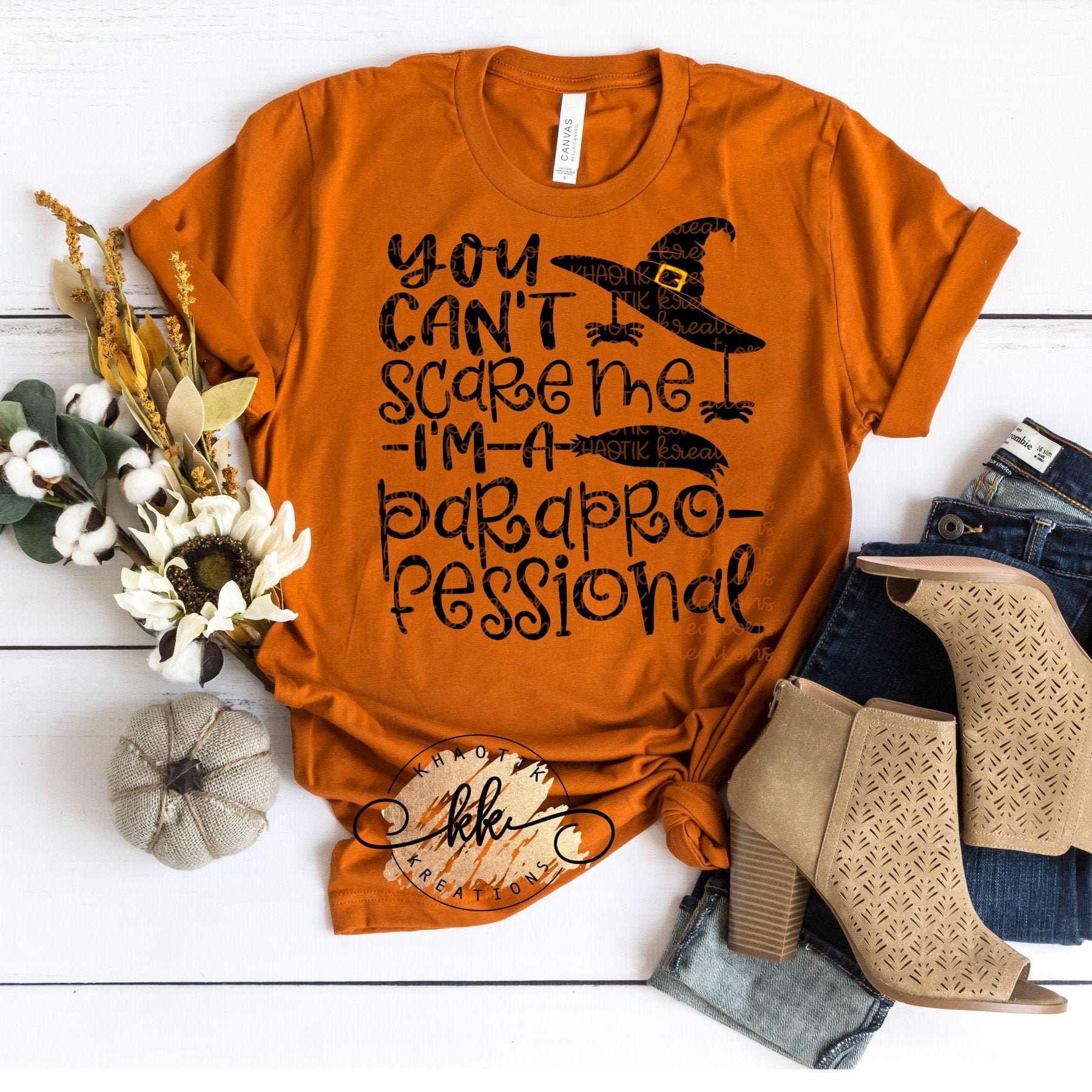 Download You Can't Scare me I'm a Paraprofessional Svg | Etsy