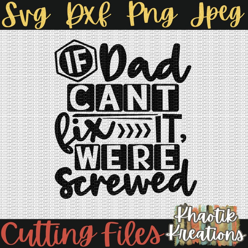 Funny Dad Sign Metal Tin - 8x12 Inch 'If Dad Can't Fix It We're All Screwed' Workshop Wall Art - View #11