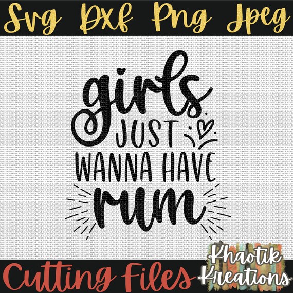 Download Girls Just Wanna Have Rum Svg Summer Svg Drinking Svg Beach Etsy