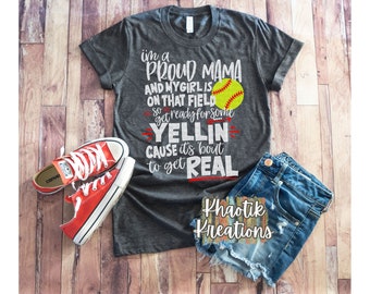 Proud Softball Mama Svg, Softball Svg, Softball Mom Svg, Softball Life Svg, Softball Svg Designs, Softball Cut Files, Softball Cricut Design