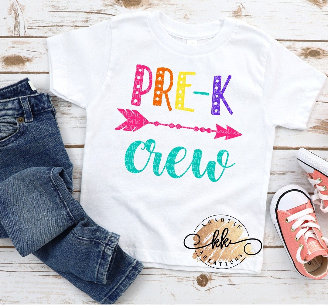 Pre-k Crew Svg Pre-k Svg Back to School Svg First Day of School Svg ...