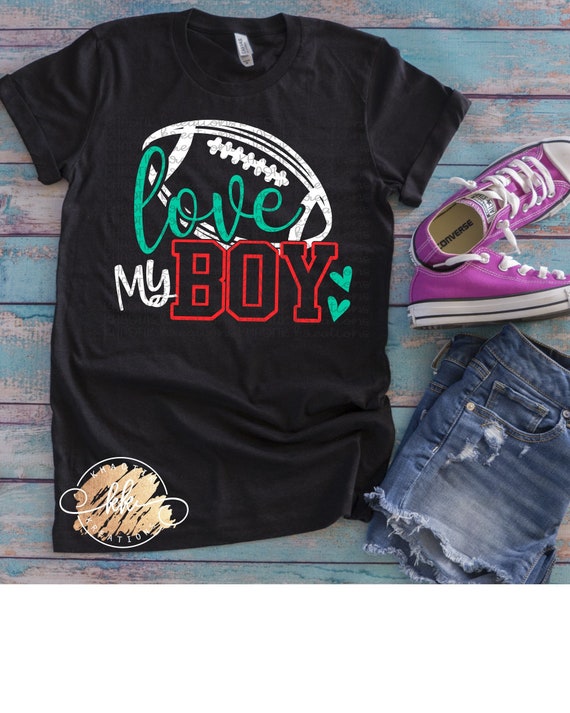 Football Svg Love My Boy Football Svg Football Mom Svg Etsy