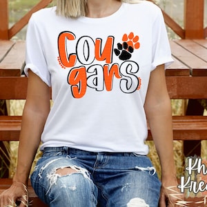 Cougars Svg, Football, Basketball, Sports Svg, Team Name, School Spirit, School Mascot, Team Mascot, Cougars, Team Name, Cougars Mascot