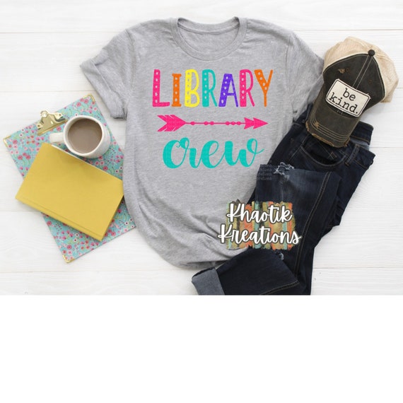 Library Crew Teacher Back To School T-Shirt Library Crew Teacher Back To School T-Shirt