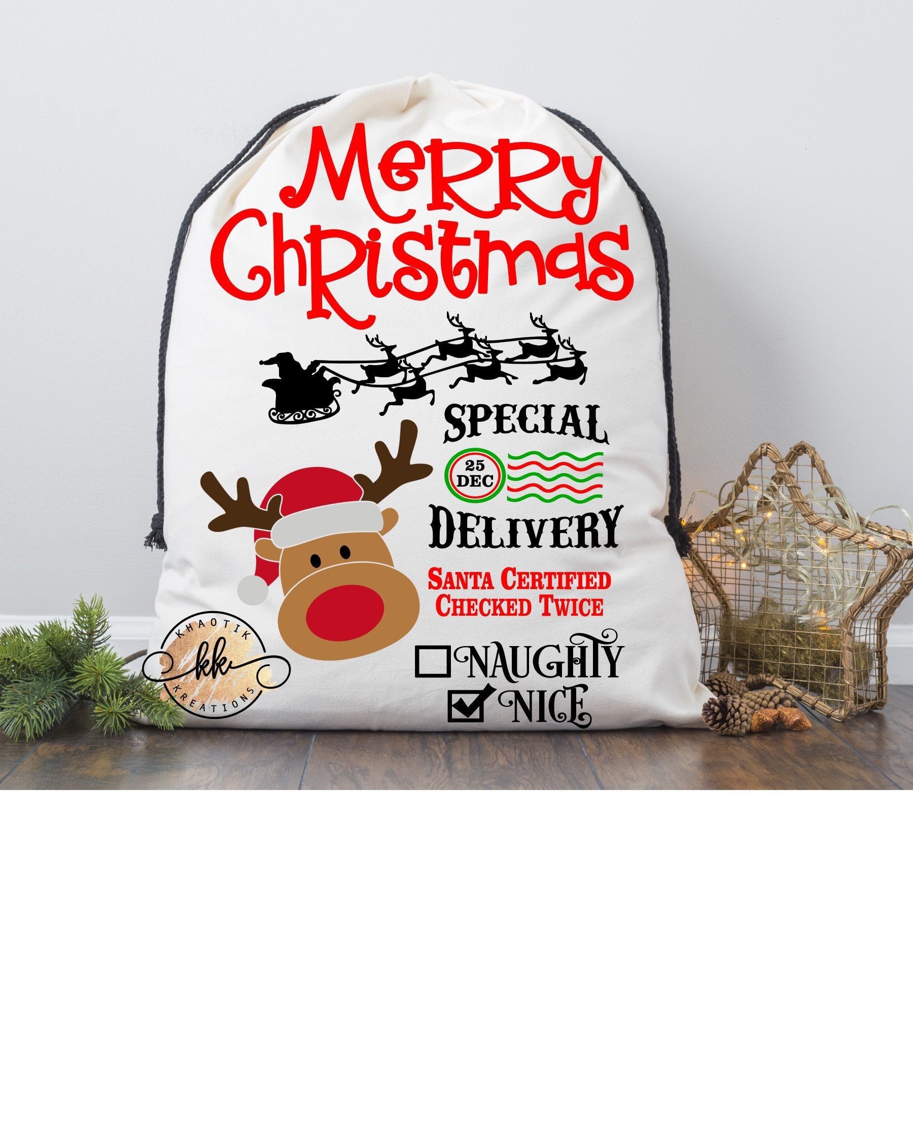 Download Santa Sack Svg Christmas Svg Santa Toy Bag Svg Santa ...