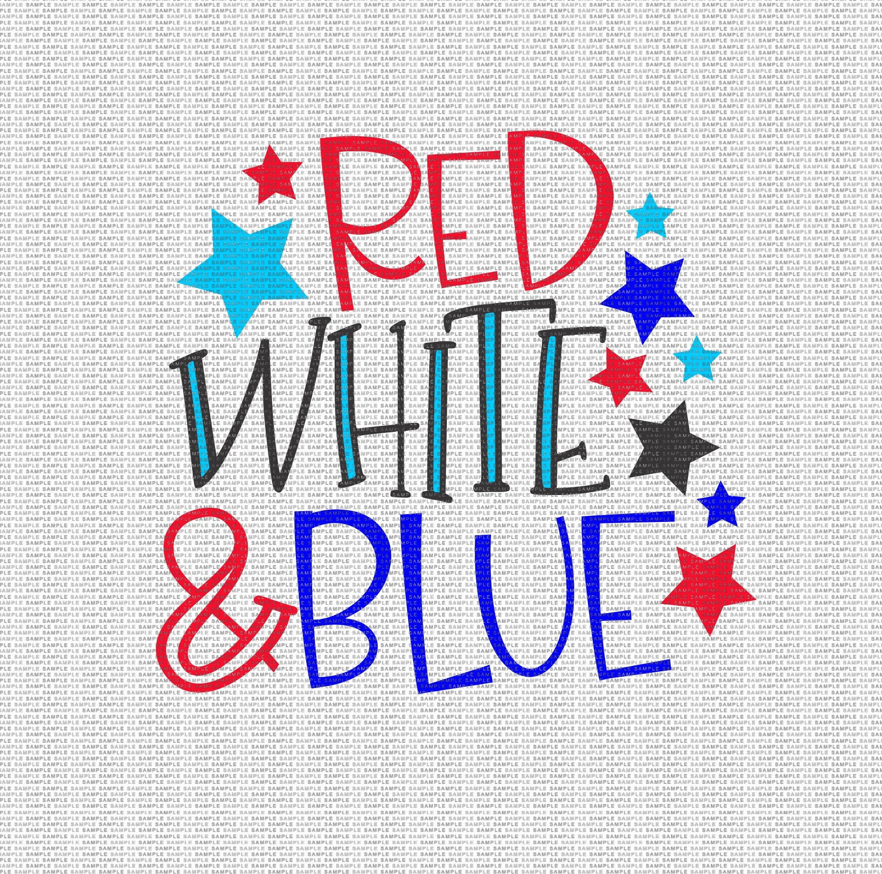 Red White & Blue Svg 4th of July Svg Independence Day Svg USA Svg 4th ...