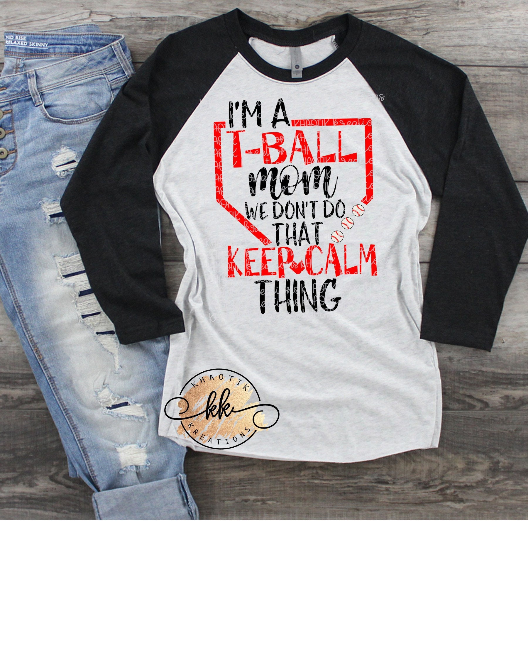 I'm a T-ball Mom We Don't Do That Keep Calm Thing Svg - Etsy India
