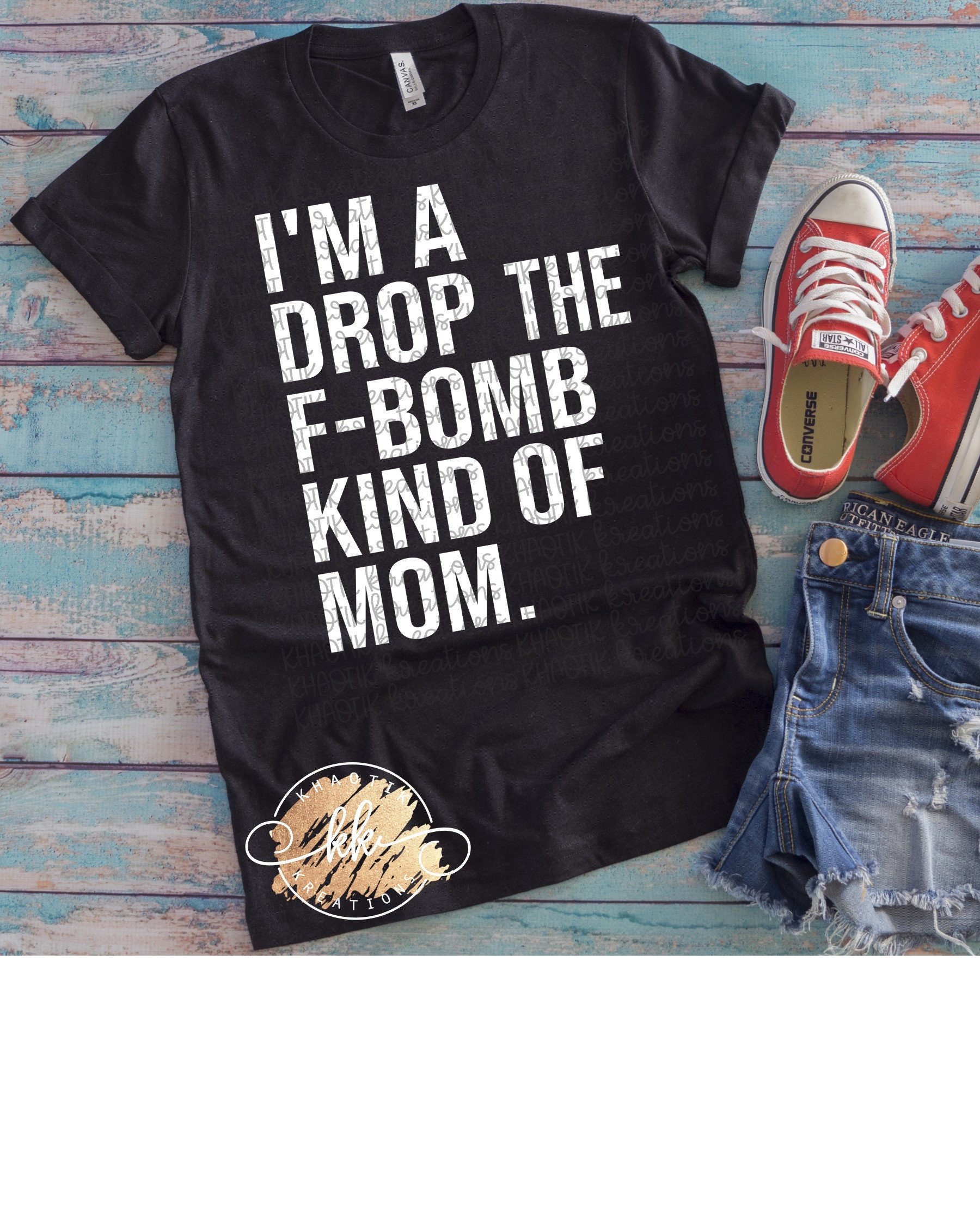 I'm a Drop the F Bomb Kind of Mom Svg F-bomb Mom Svg Funny - Etsy