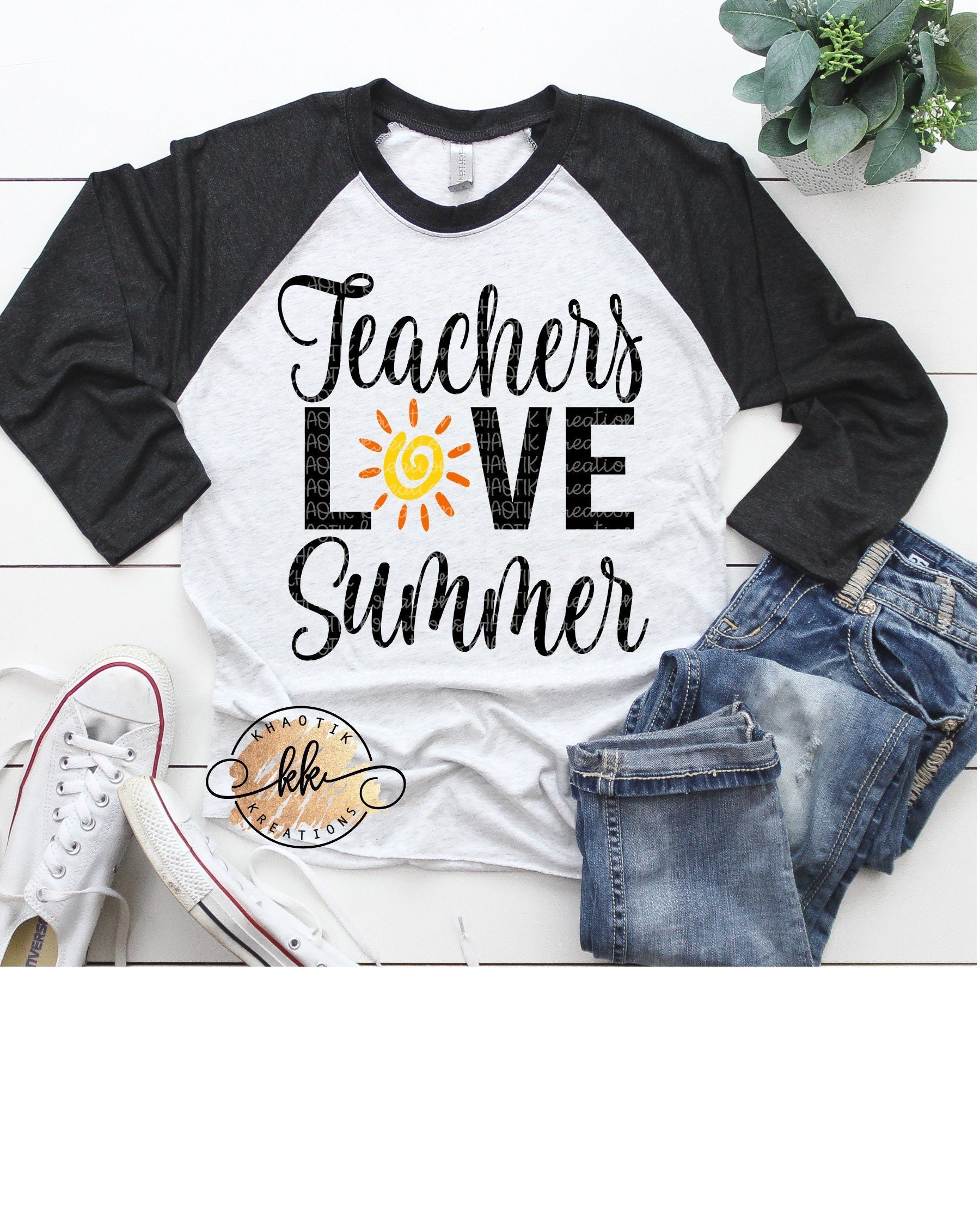 Teachers Love Summer Svg Teacher Svg End Of School Svg ...