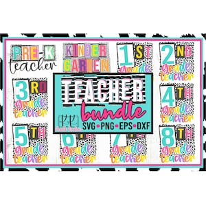 Back to School, Teacher Bundle Bundle, Pre-k, Kindergarten, First Grade, Second Grade, Third Grade, Fourth Grade, Fifth Grade, Sixth Grade