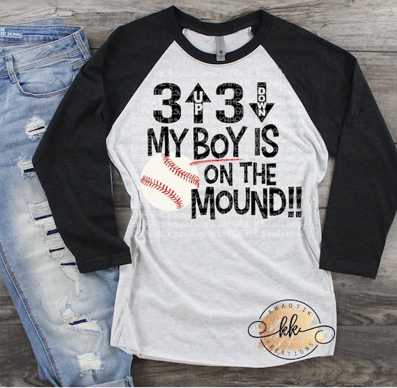 Baseball Inspired Three Up Three Down Shirt Baseball Inspired Three Up Three Down Shirt