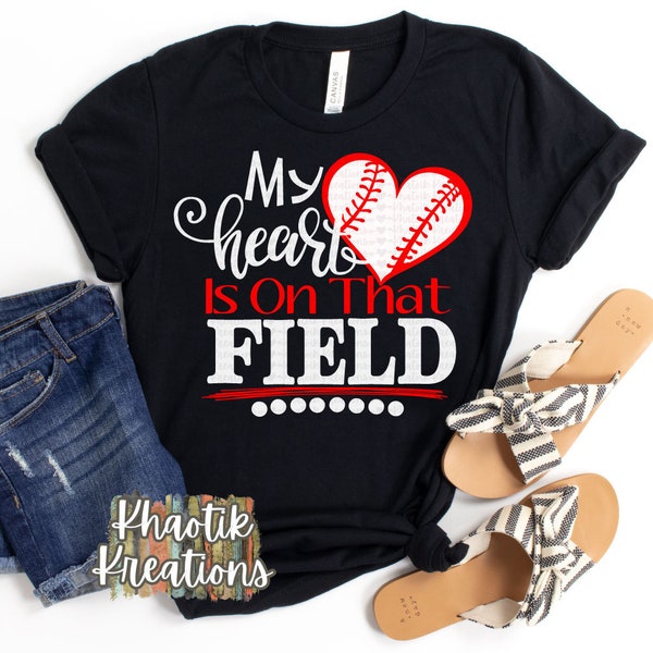 My Heart is on that Field Svg, Baseball Svg, Baseball Mom, Baseball Life Svg, Sports Svg, Baseball Svg Design, Baseball Cricut Designs