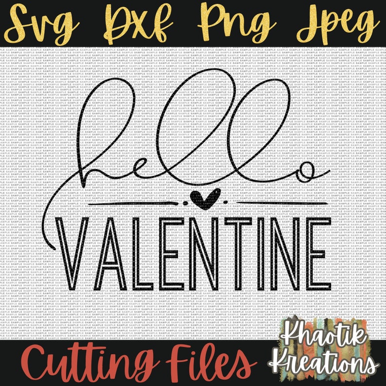Download Valentine Svg Hello Valentine Svg Valentines Day Svg | Etsy