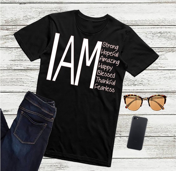 Download I Am Quote Svg Quotes Svg Inspirational SvgDxfPngJpeg | Etsy