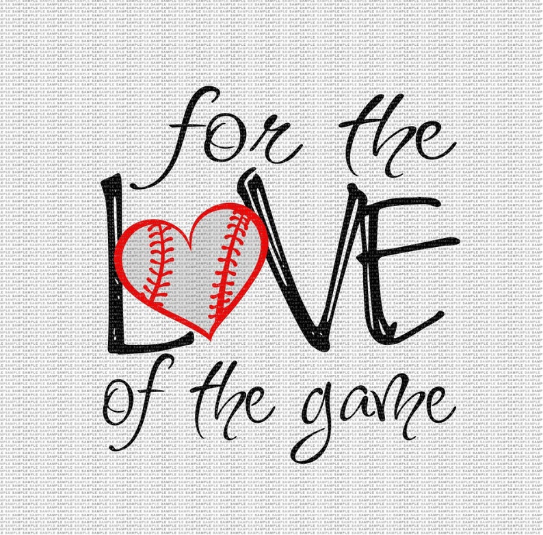 For the Love of the Game Svg Baseball Svg Baseball Life Svg Etsy