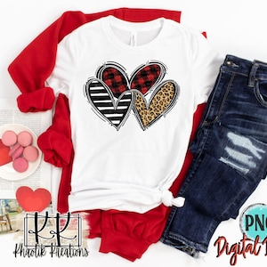 Valentinstag Png, Valentinstag Png, Love Png, Love Sublimation, Valentinstag Sublimation, Leopard Herz Png, Büffel Kariertes Herz Png