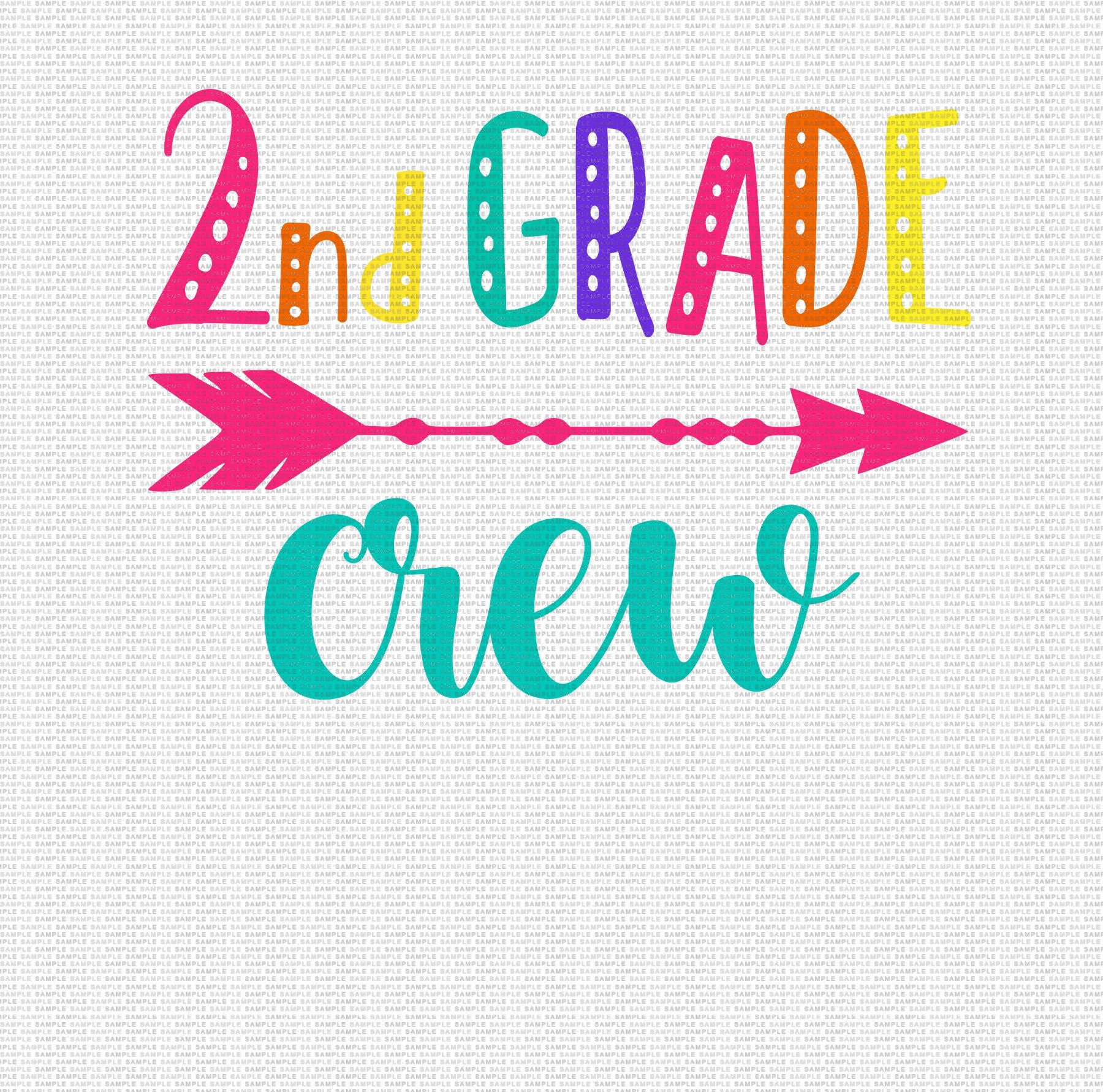 2nd Grade Crew Svg 2nd Grade Svg Back to School Svg First Day - Etsy