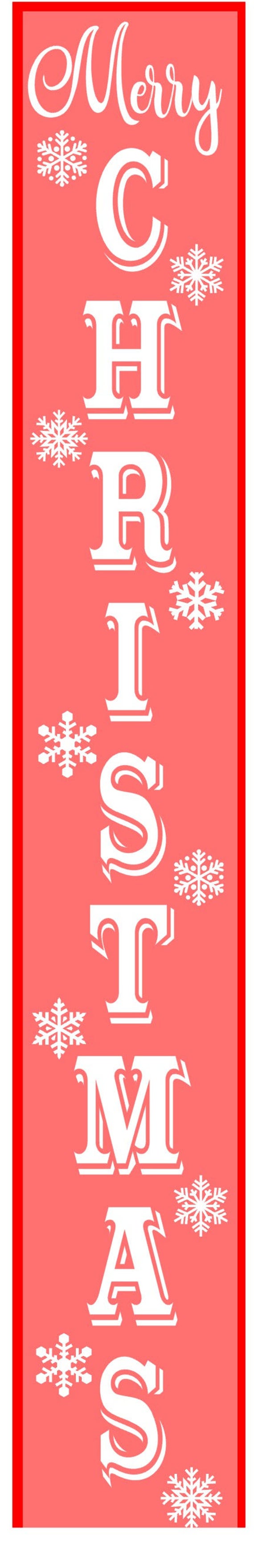 Download Vertical Merry Christmas Svg Vertical Svg Svg Signs | Etsy