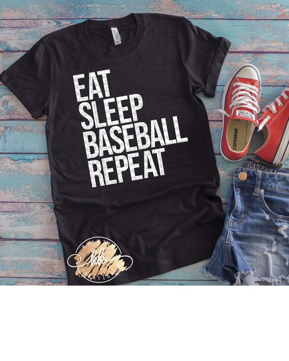 Download Eat Sleep Baseball Repeat Svg Baseball Svg Baseball Mom Svg Etsy