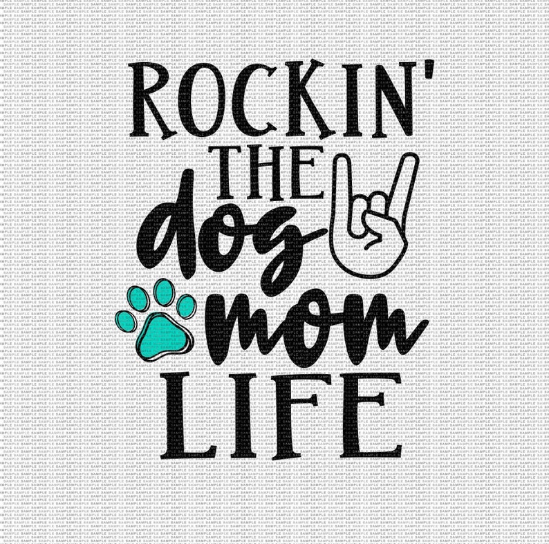 Personalized Dog Mom Shower Curtain - Gift Idea For Dog Lover - Rockin' The Dog Mom Life - Up to 6 Dogs