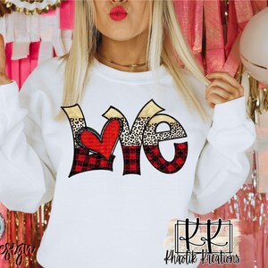 Valentinstag Png, Valentines Png, Liebe Png, Valentines Leopard Png, Valentinstag Sublimation, Valentinstag Buffalo Plaid, Liebe