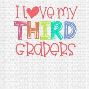 I Love My Third Graders Svg, Third Grade Svg, Teacher Svg, Back to ...