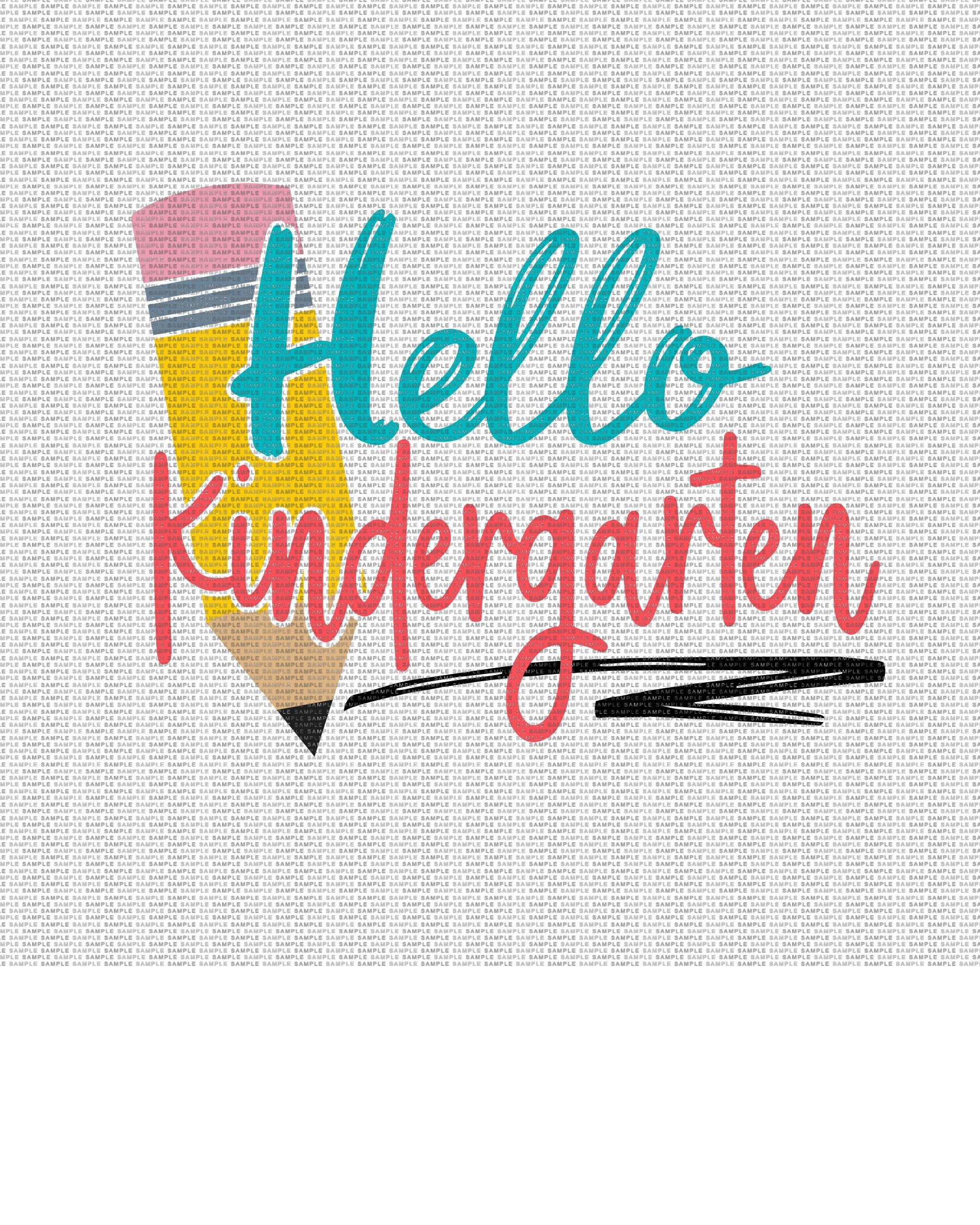 Hello Kindergarten Svg Back to School Svg Kindergarten Svg First Day of ...