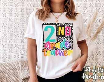 Insegnante di 2a elementare Svg, 2a elementare, Insegnante Svg, Ritorno a scuola Svg, Primo giorno di scuola, Scuola, Leopard School Design, Insegnante di seconda elementare
