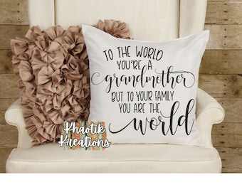 Grandmother you are the World Svg, Grandmother Svg, Mothers Day Svg, Grandma Svg, Grandmother Designs, Grandma Cricut Designs, Grandma Svg