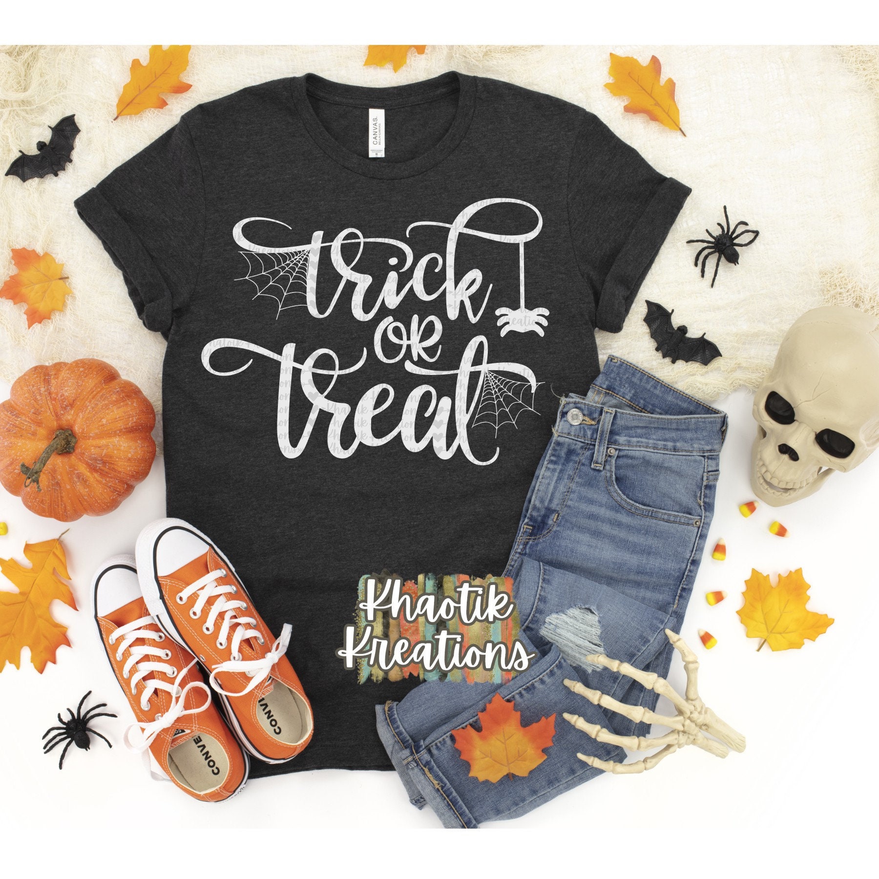 Download Trick Or Treat Svg Halloween Svg Spider Web Svg Spider Svg Etsy